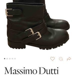 Massimo Dutti biker boots